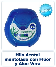 Hilo Dental Mentolado con Flúor y Aloe Vera