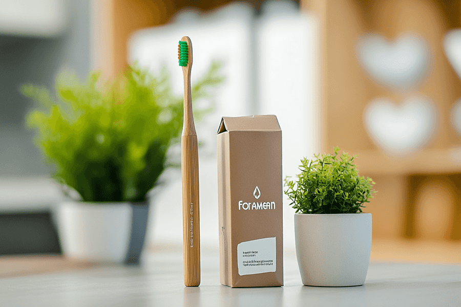 Opta por un cepillo dental sostenible hecho de bambú para cuidar tu higiene, reducir la contaminación y proteger el medio ambiente.