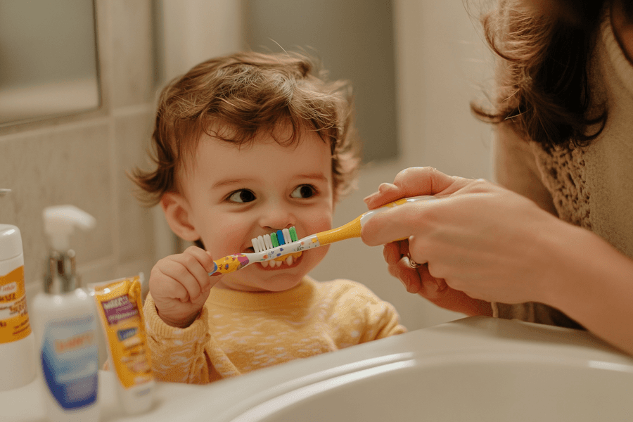 Desde pequeños, se deben inculcar hábitos de higiene dental, comenzando el cepillado con el primer diente, evitando pasta de adultos y motivando con juegos.