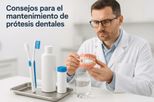 Cuida tus prótesis dentales siguiendo rutinas de limpieza diaria y evitando errores comunes para mantener tu sonrisa en su mejor estado.