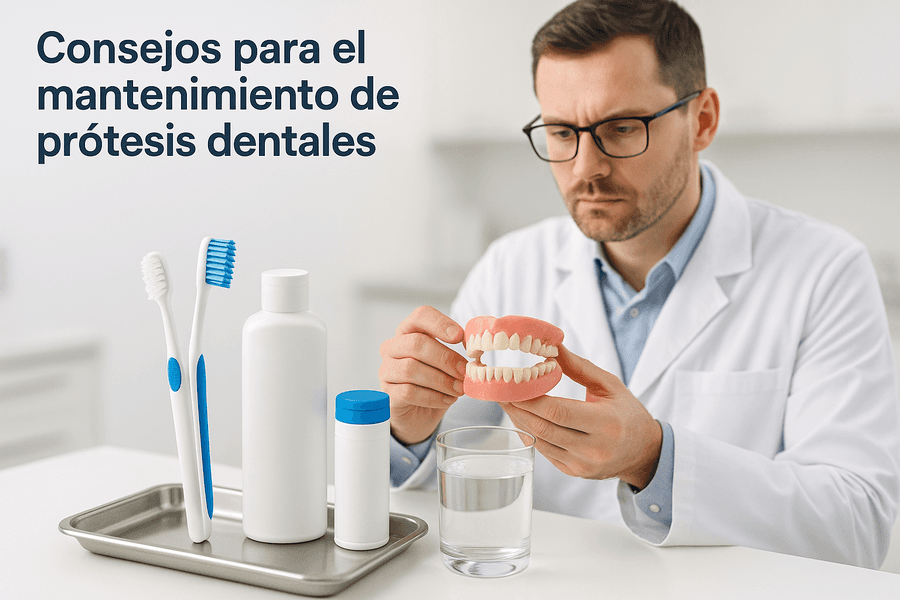 Cuida tus prótesis dentales siguiendo rutinas de limpieza diaria y evitando errores comunes para mantener tu sonrisa en su mejor estado.