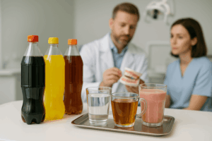 Las bebidas azucaradas dañan la salud dental por su azúcar y acidez. Opta por agua e infusiones sin azúcar, y cuida tu higiene bucal para prevenir caries.